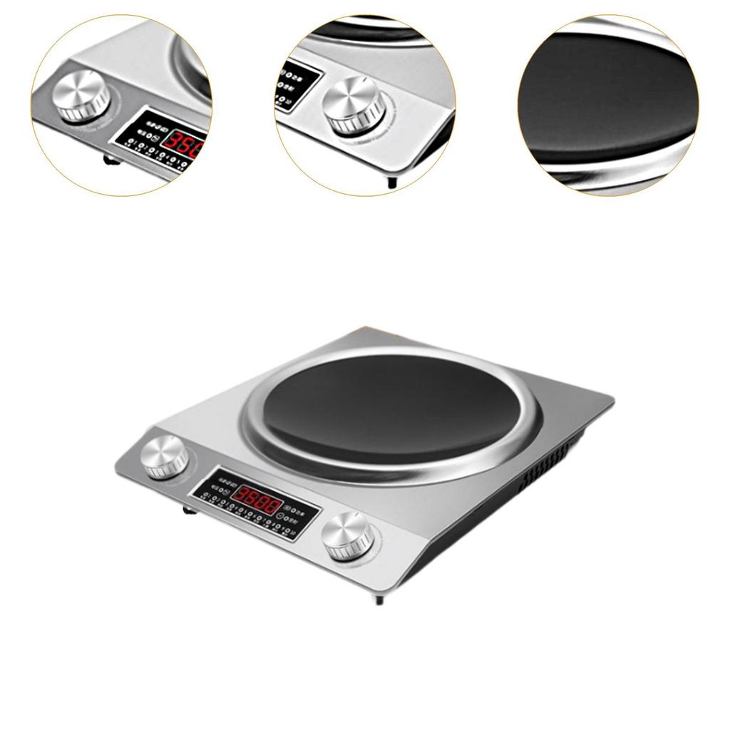 Electric Hot Plate for Cooking Adjustable Temperature Easy To Clean Waterproof Electric Heater for Camp Outdoor Dorm Office Home