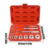 17PCS/Set Wheel Bearing Race Seal Bush Driver Master Tool Kits Aluminum Axle Install Bearing Seal Driver For Repair