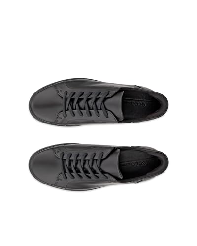ECCO SOFT 7 M Herren Schnürschuhe aus echtem Leder, Schwarz/Schwarz, Größe 26,0 cm, 3E, 47082451052
