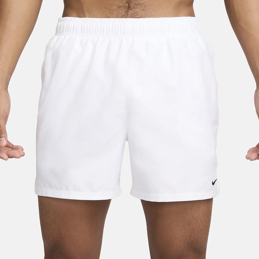 Nike Swim Essential Lightweight Comfortable Lace-Up Beach Shorts Men Shorts White Black DN3289-100
