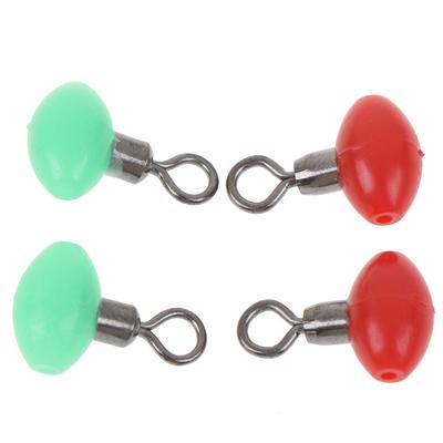 20Pcs/Bag Cross-Line Swivels & Bead T Shape Pulley Slide Rig Connector Fishing
