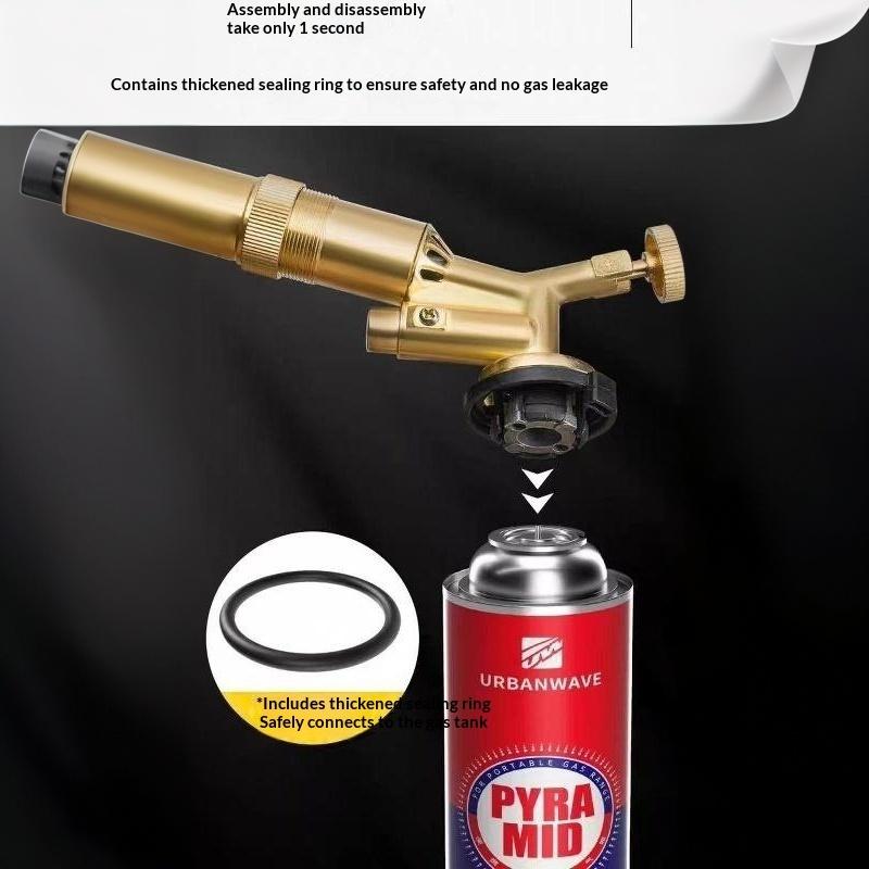 Easy to Refill Auto Ignition Gas Welding Torch Adjustable Flame Burner for Brazing Cooking Camping BBQ Home Maintenance