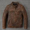 Motorcycle Jackets Slim Fit Genuine Cow Leather Jacket Men Cowhide Coat Riding Biker Jackets For Men Clothing Autumn