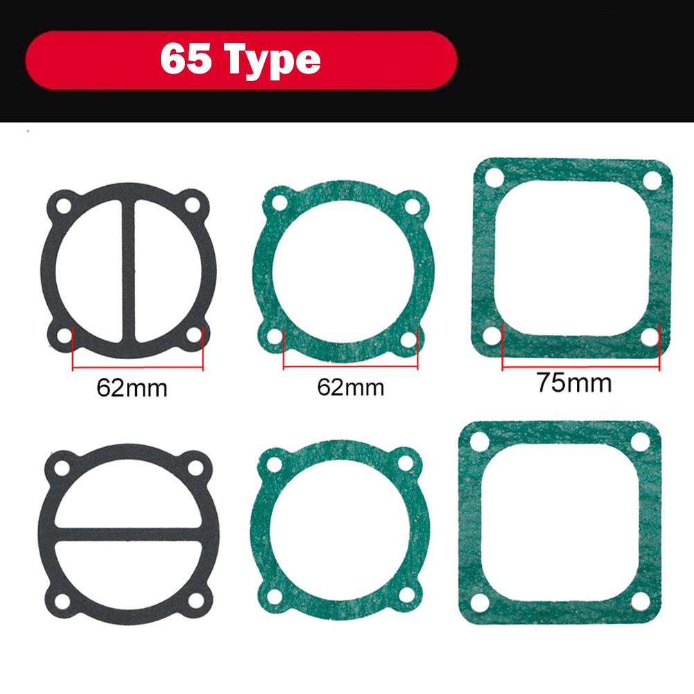 Newest Valve Plate Gaskets Washers Air Compressor Pads Air Tools 2Set 65type 6Pcs Air Compressor Cylinder Head Base