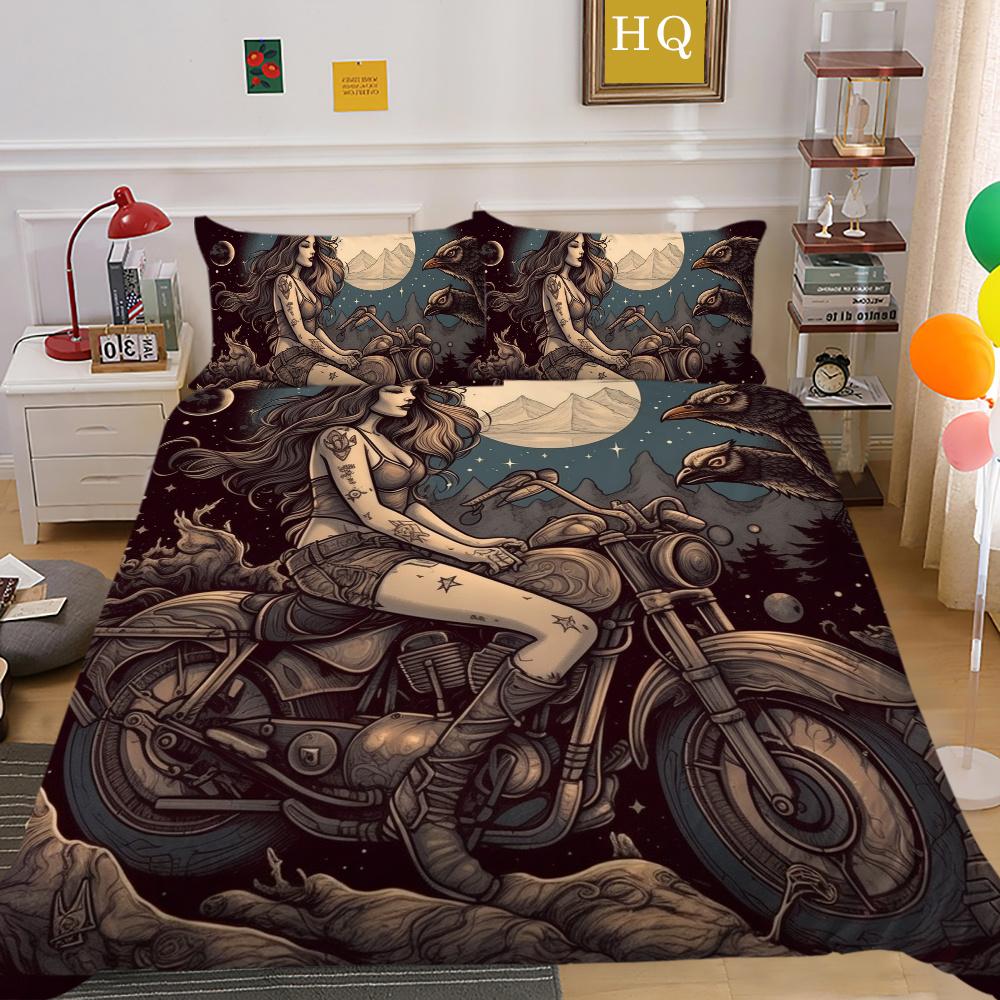 

Роскошный 3D комплект постельного белья Woman King, полноразмерный комплект одеяла из микрофибры, модный дизайн, домашний текстиль EU Single 135x200cm