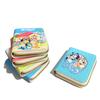 Portefeuille Anime Bluey Et Bingo Matière Cuir PU Sac à Cartes Dessin Animé Sac à Clés d'Étudiant Porte-Monnaie pour Enfants