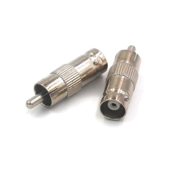 2Pcs AV RCA BNC Conversion Connector Q9 BNC Male Female Adapter Monitoring Signal Test Coaxial Cable Conversion Head