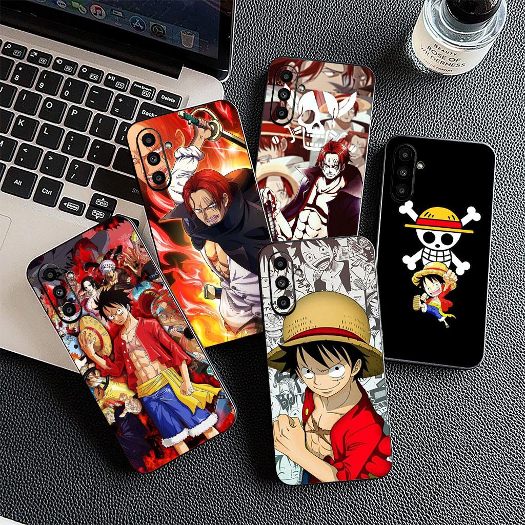 Phone Cover for Motorola Moto G86 G57 E14 E15 G14 G34 G35 G84 G24 A54 G15 Power E22 Soft Case Shanks Red Hair One Pieces Luffy
