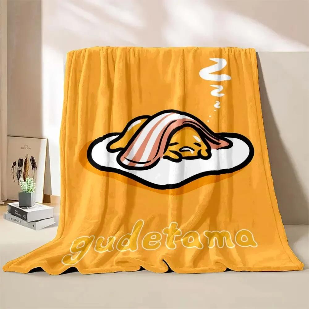 

1PC Gudetama Egg Printed Blanket ren Adult Blanket Soft and Warm Bedding for Bed Sofa Outdoor Travel Cover Blanket#(5) 75X95CM серый