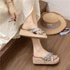 Fashion Versatile Wear Comfortable Retro Slippers Women 2025 Summer New Fringed Holiday Slippers Women