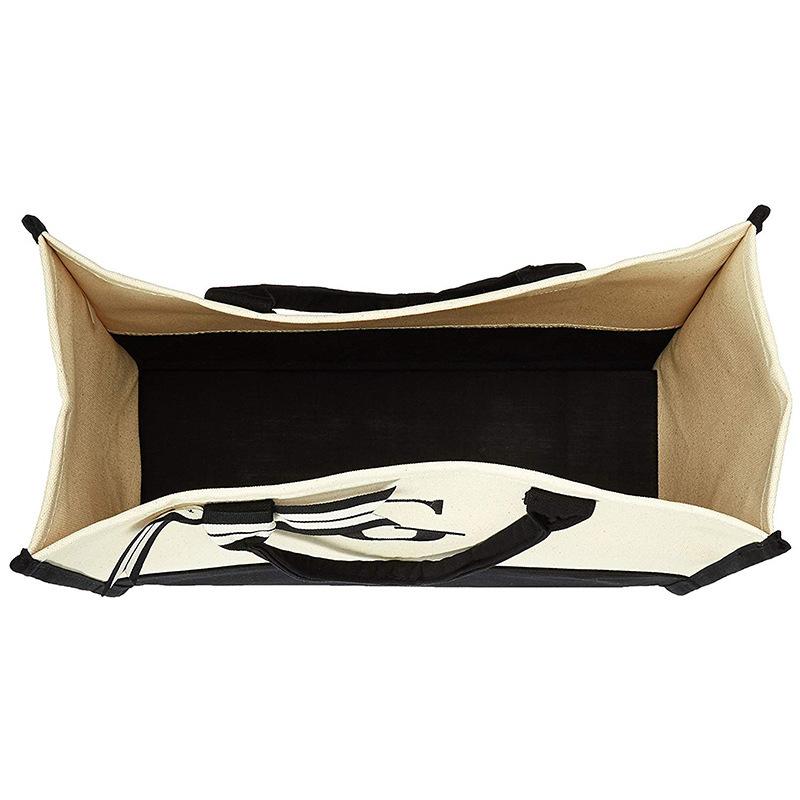 Große Tragetasche, modische Canvas-Tasche mit Buchstaben und Blumen, tragbar, für den Strand, Schultertasche, Shopping, lässige Strandtasche, Handtasche