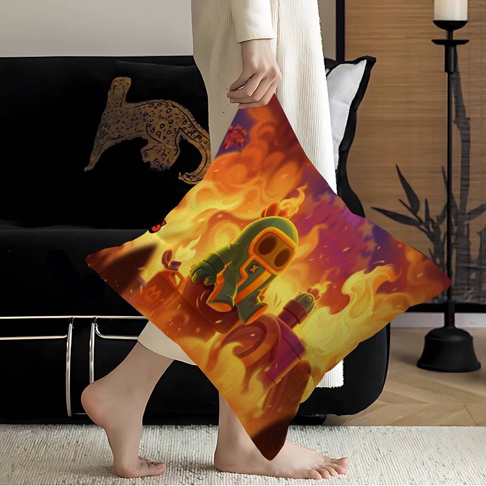 Strategy Game B-BRAWL STARS Cushion Cover Polyester Sofa Cushions Decorative Throw Pillows Home Decoration Pillowcover