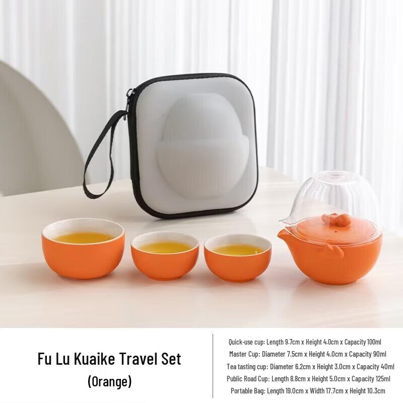 

Wenxi Fulu Portable Crystal Tea Set