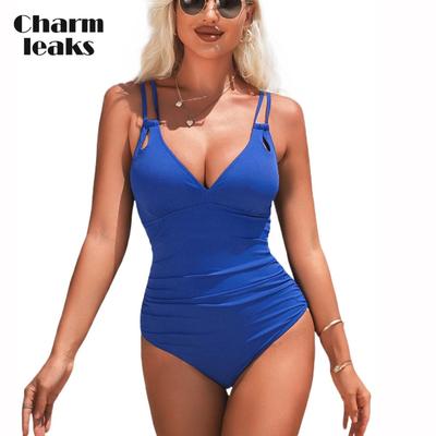 Costume da bagno intero da donna con tracolla multispalla con scollo a V e costume da bagno scollato sul retro, costume da bagno monokini sexy S-XL