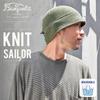 Basic Enchi Knit Sailor Hand Knit Cotton with Black Hat, Washable, Drawcord, Unisex,