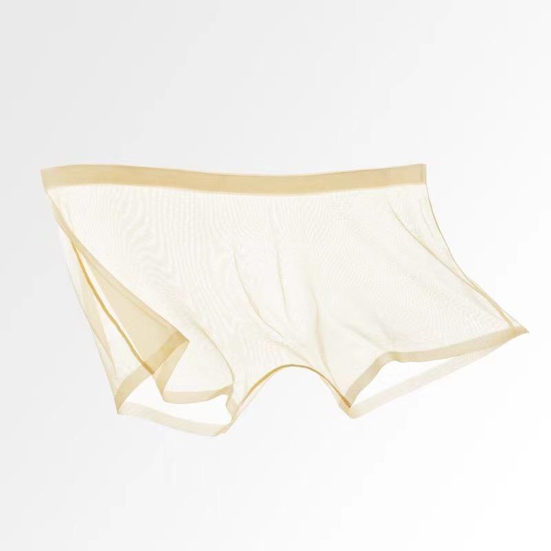 Pánské spodní prádlo Transparentní boxerky Bulge Ice Silk Průhledné spodky Sexy kalhotky Kalhotky s nízkým pasem Spodní prádlo Intimky