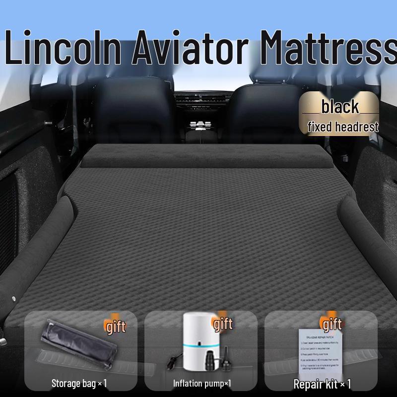 Lincoln Adventure Inflatable Car Bed: Trunk & Rear Seat Sleeping Pad for Car Mattress