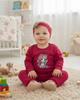 Children' Tracksuit Set 86 Two-Piece 100% Cotton Unicorn Amaranth