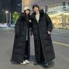 Long Down Coat Winter Unisex Oversized Warm Jacket With High Fill Power Goose