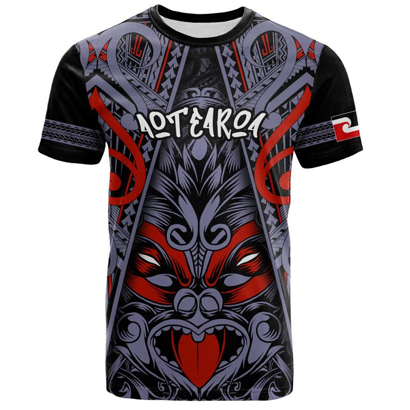 Summer 3D Print New Zealand Maori Tribal Patterns T Shirt For Men New Zealand Waitangi Day Graphic T-shirts Tees Shirts Clothing