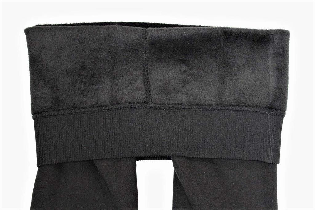 Warm Mink Fur Lined One Size Fits Warm [DELSOL GOLF] Leggings, All, Black, Insulating, Stretchable,