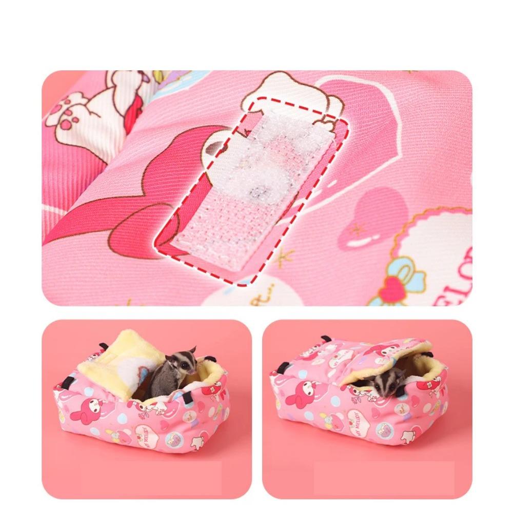 Pet Guinea Pig Sack Small Warm Nest Hanging Pet Hedgehog Squirrel Hamster Bed Waterproof Windproof Sleep Bag Winter Bed House