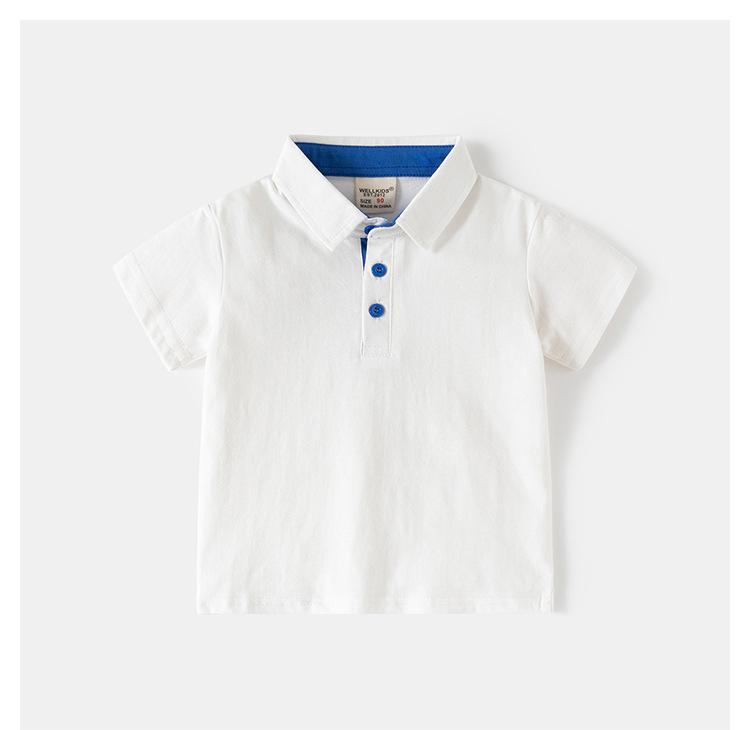 Boys 2 Piece Set Short Sleeve Polo Shirt with Plaid Collar Shorts Summer Outfit for Toddler Kids Baby New 2026