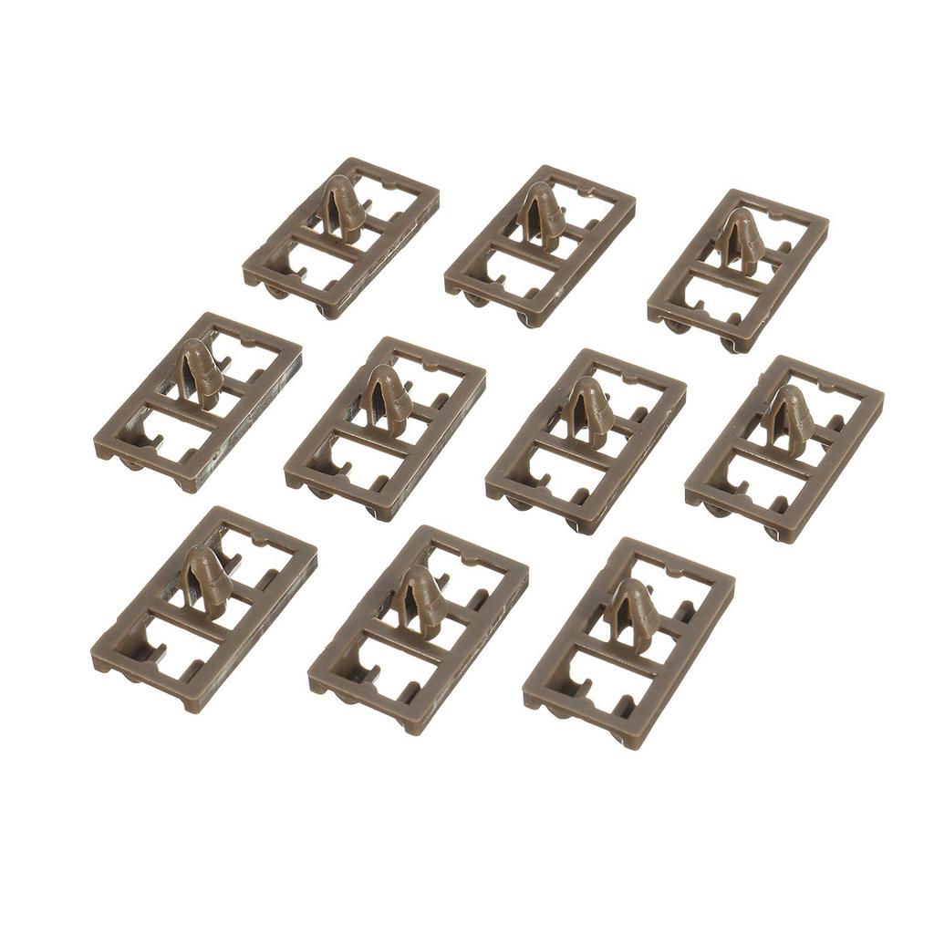 10x BMW X5 E53 Lower Door Weatherstrip Rubber Seal Clips Brown Vehicle