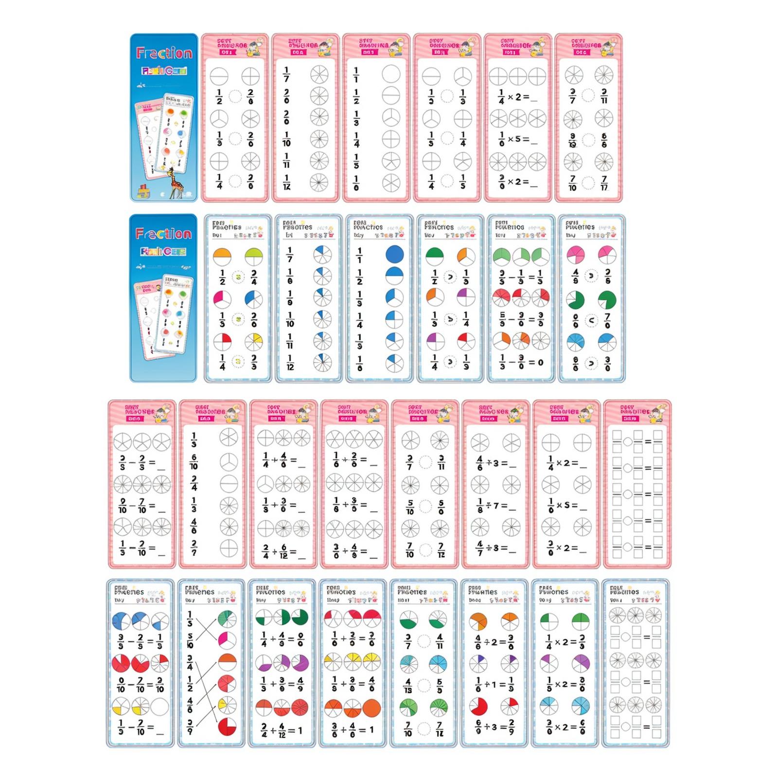 

15PC Erasable Flashcards For Learning Basic Arithmetic Operations Suitable For Children, School Training, And Early Education 20ml One Size