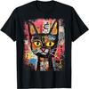 Abstract Cat Pop Art Graffiti Cat T-Shirt