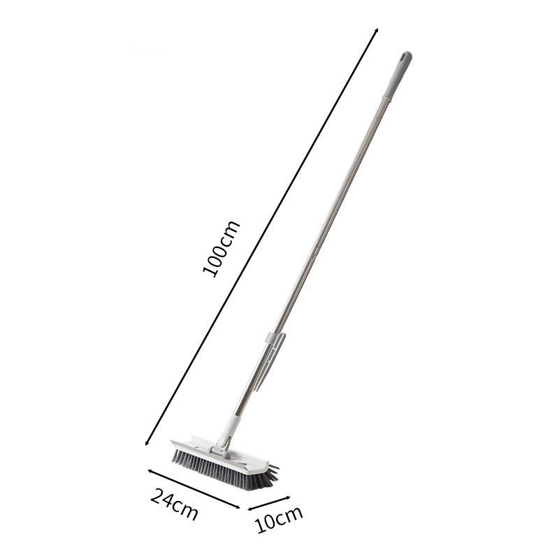 Floor Scrub Brush 3 In 1 Long Handle Removable Adjustable Wiper Broom Tools Tile Magic Squeegee Cleaning Kitchen Bathroom Brush