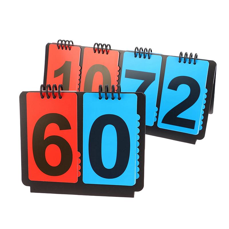 Sports Scoreboard Manual Score Flip Cards Score Counter For Baseball Coaches Tennis Ball Basketball Football Volleyball Sports