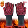 Luvas Resistentes ao Calor para Churrasco com Pegada de Silicone para Grelhar e Cozinhar ao Ar Livre