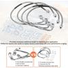 Durable Reliable Brake Lines for JK 2007-2018 89716 Stainless Steel Brake Cable