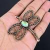 Faceted Mystic Topaz 999 Copper Wire Wrapped Pendant, Handmade Gemstone Pendant Jewelry, Gifts For Wife Brand New Pendant