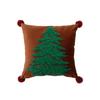 American Style Christmas Elements Cushion Cover Bedroom Living Room Sofa Decoration Pillow Cover Can Be Disassembled and Washed