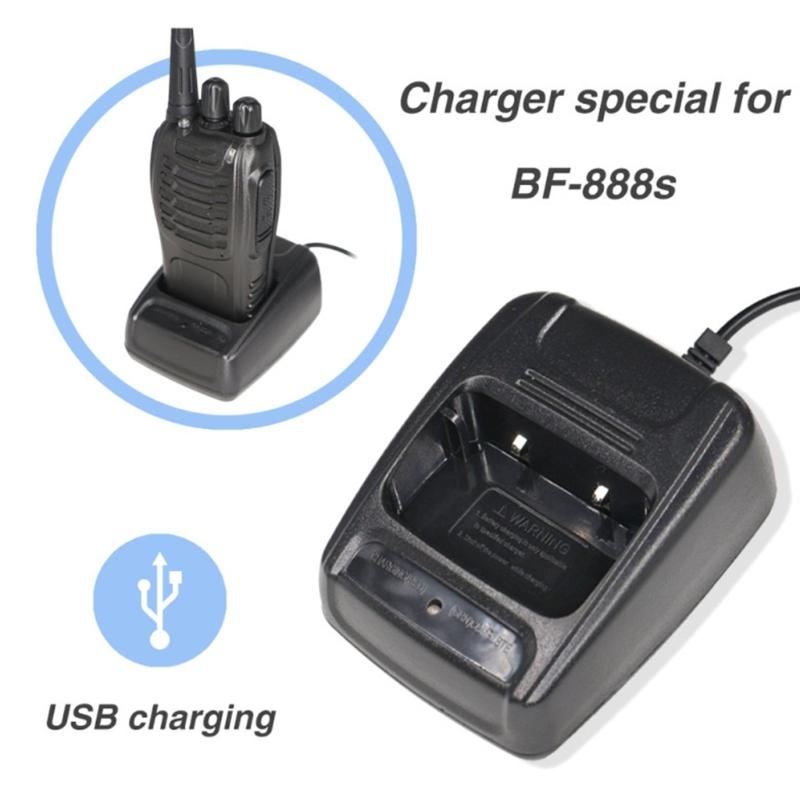Portable USB Charger Dock Interphone Charging Holder Base Compatible for BF888S 777S Series and More