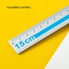 15cm Lightweight Aluminum Measuring Tool With Anti Scratch Surfaces Easy To Read Marking Straight Ruler Ideal For Students