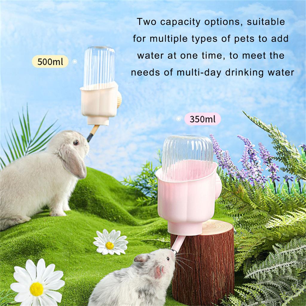 Nepropustný dávkovač vody pro klec malého mazlíčka, montovaný, tichá láhev na pití, napáječka pro křečky, králíky, veverky