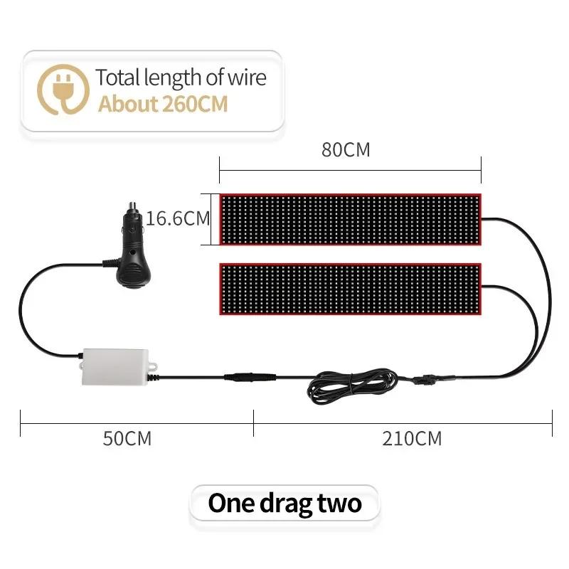 Car Mounted LED Soft Screen Truck Devil Eye Matrix Pixel Panel Waterproof Car Decoration Accessories Sign Board Remote Control