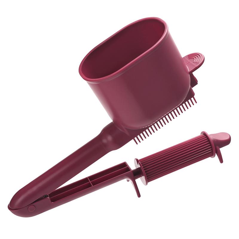 1Pcs Professional Hair Dyeing Tool 2-In-1 Automatic Roller Comb With Smooth Brush Dye Salon Hair Care Plastic Salon Hairdressing