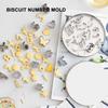 26pcs Digital Geometry Baking Mold Stainless Steel Number Pattern Mould  Polymer Clay Craft