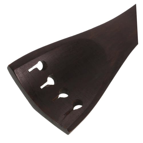 Toyvian Stained Ebony Violin Tailpiece, 4-Hole Replacement Violin Tailpiece, Replacement Violin Part