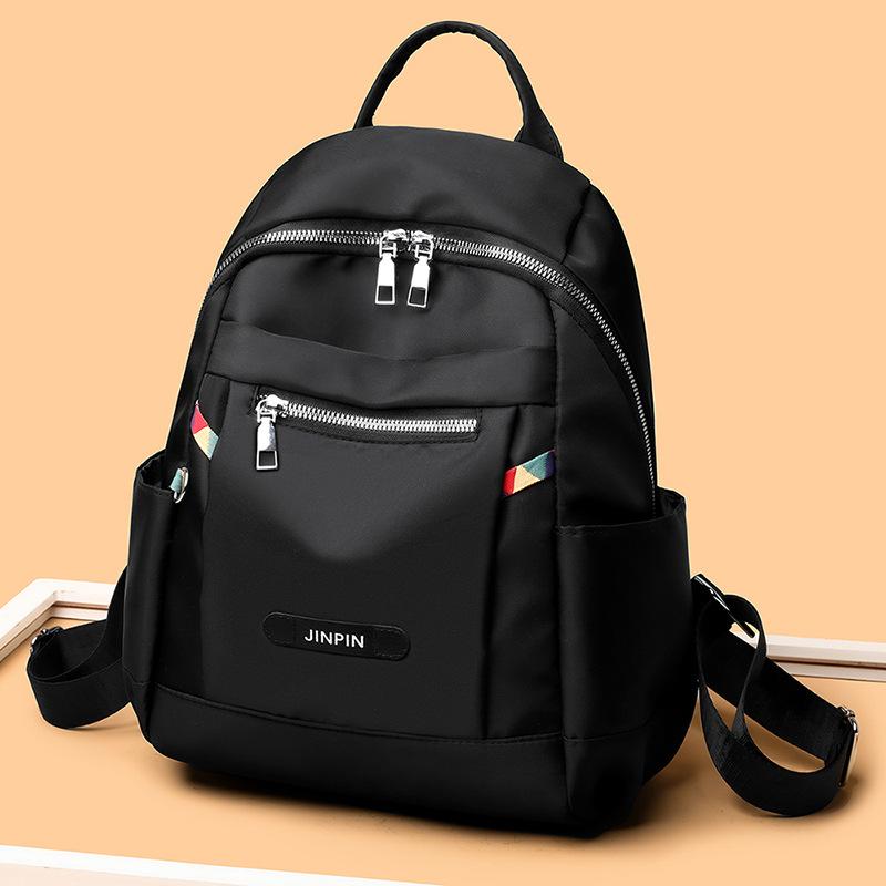 Black Oxford cloth backpack new women s Oxford large capacity bag versatile travel small backpack women