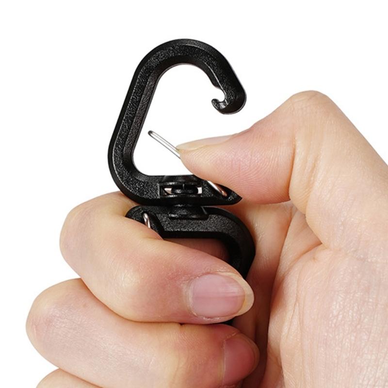 Outdoor 360 Rotating Hook Backpacks Carabiner Clip Portable S Chain Hooks Outdoor Swivels Clip Camping Double Hooks