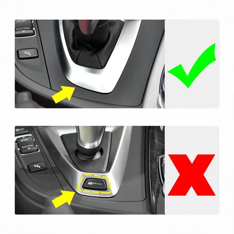 Plastic Car Shift Frame Panel Gear Knob Cover Head Trim for BMW 1 2 3 4 Series F20 F21 F22 F23 F30 F31 Styling Decoration