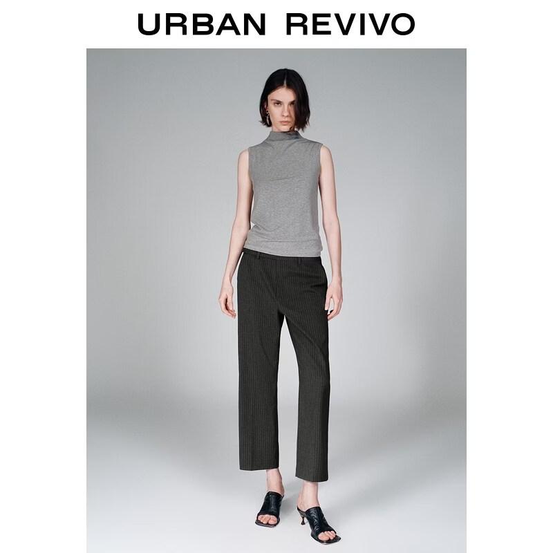 Women's Striped Straight-Leg Commuter Pants