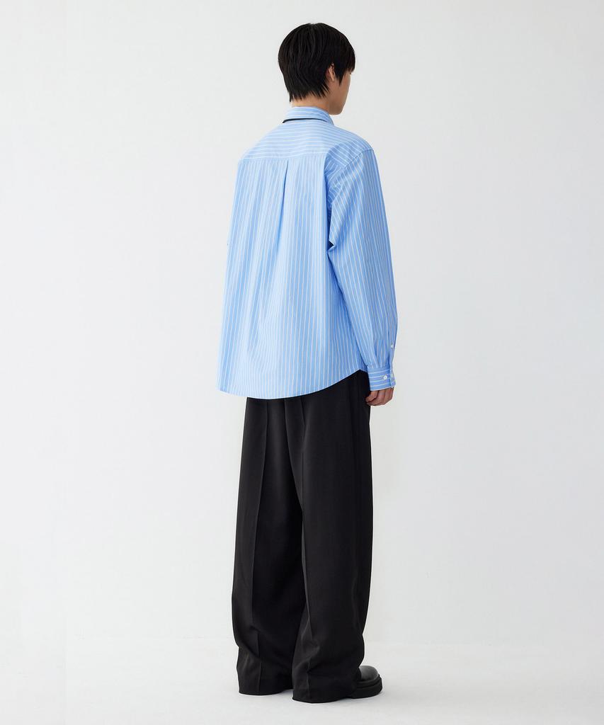 STUDIO TOMBOY [Men] Regular Fit Striped Shirt_Sky Blue 9155321211
