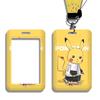 Cartoon Lanyard ID Holder for Students: School, Bus, Meal, or Work Badge