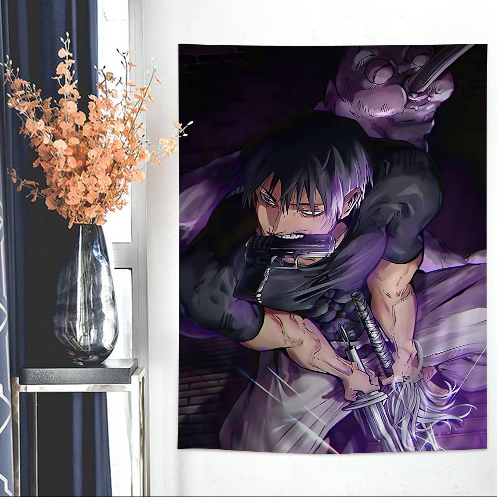 Jujutsu Kaisen Fushiguro Anime Printed Large Wall Tapestry Art Science Fiction Room Home Decor Decor Blanket